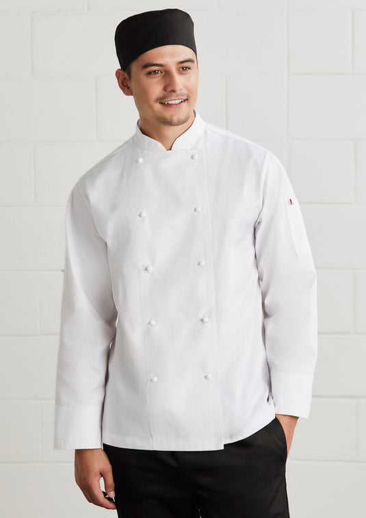 CH230ML BizCollection Mens Al Dente Long Sleeve Chef Jacket
