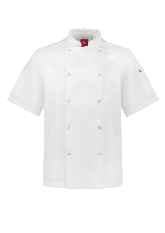 CH232MS BizCollection Mens Zest Short Sleeve Chef Jacket