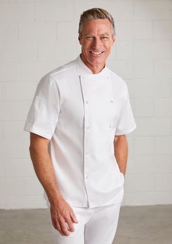 CH232MS BizCollection Mens Zest Short Sleeve Chef Jacket