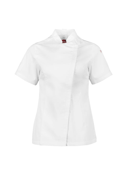 CH330LS BizCollection Womens Alfresco Short Sleeve Chef Jacket
