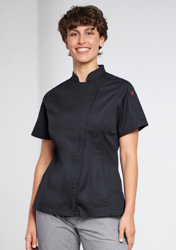 CH330LS BizCollection Womens Alfresco Short Sleeve Chef Jacket