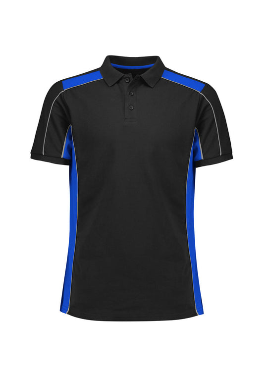 P413US BizCollection Unisex Grid Short Sleeve Polo