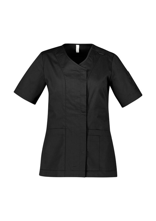 CST240LS Womens Parks Zip Front Crossover Scrub Top