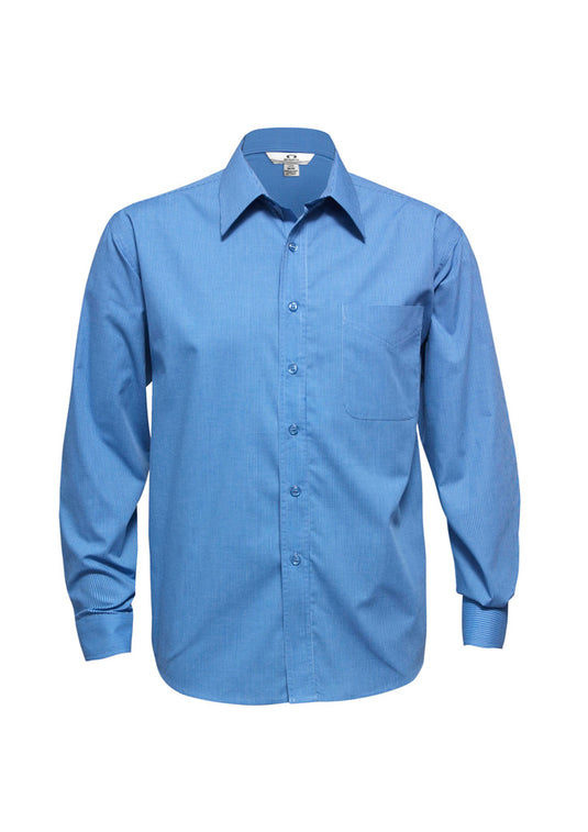 SH816 BizCollection Mens Micro Check Long Sleeve Shirt – Dori Apparel