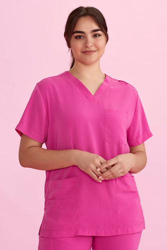 CST250US BizCare Unisex V-Neck Scrub Top