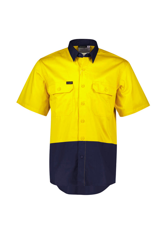 ZW115 Syzmik Mens Hi Vis Short Sleeve Shirt