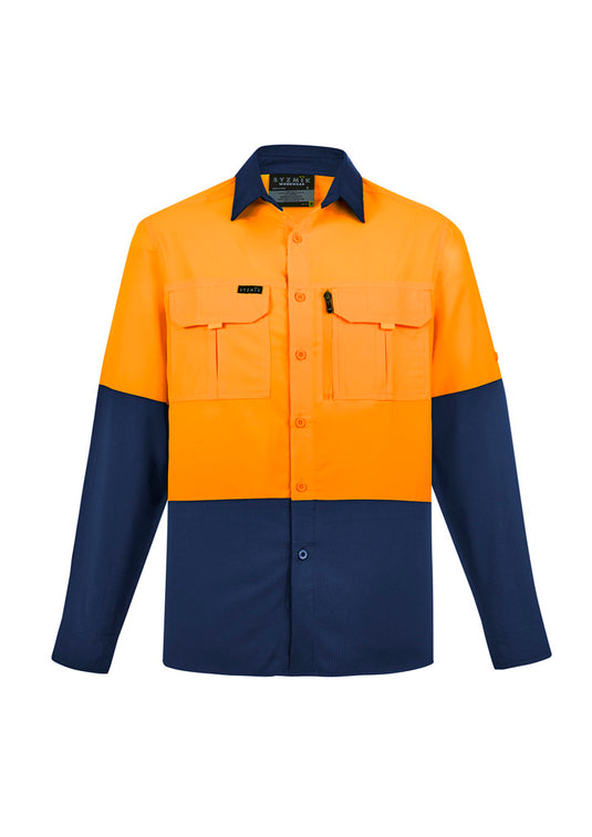 ZW468 Syzmik Mens Hi Vis Outdoor Long Sleeve Shirt