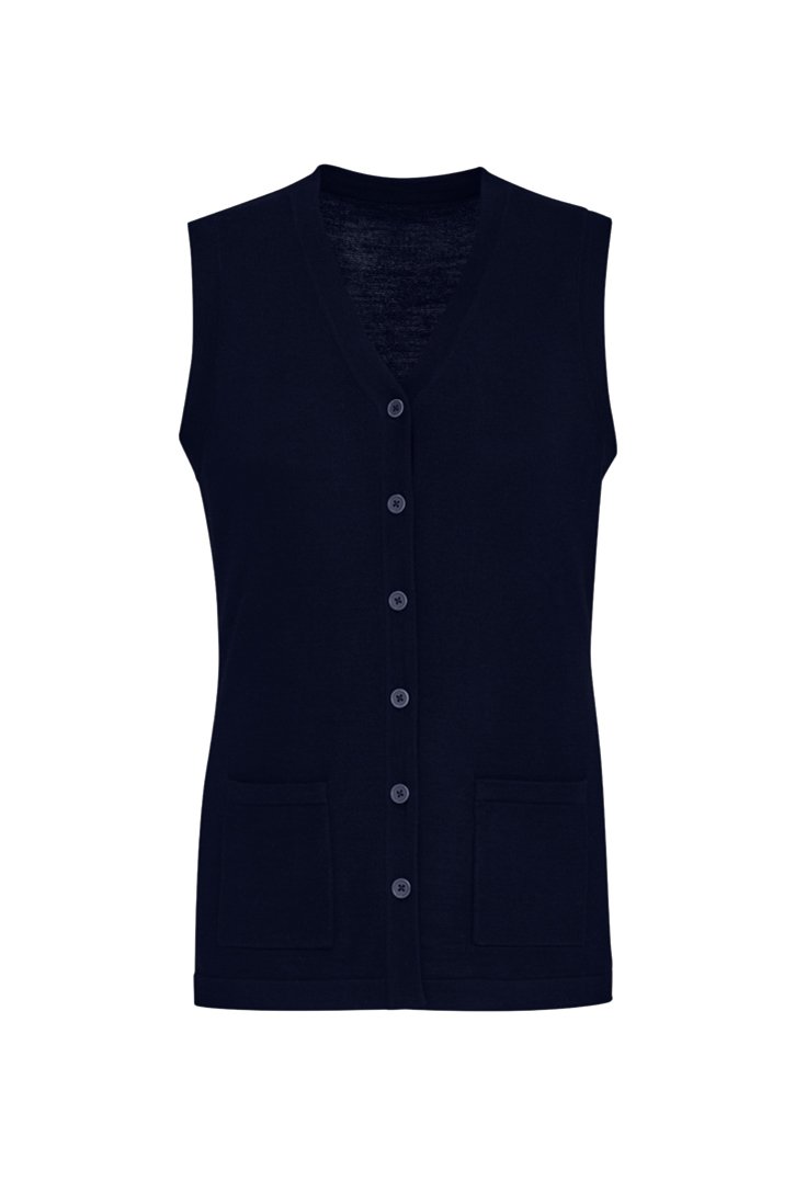 Load image into Gallery viewer, CK961LV BizCollection Womens Button Front Knit Vest
