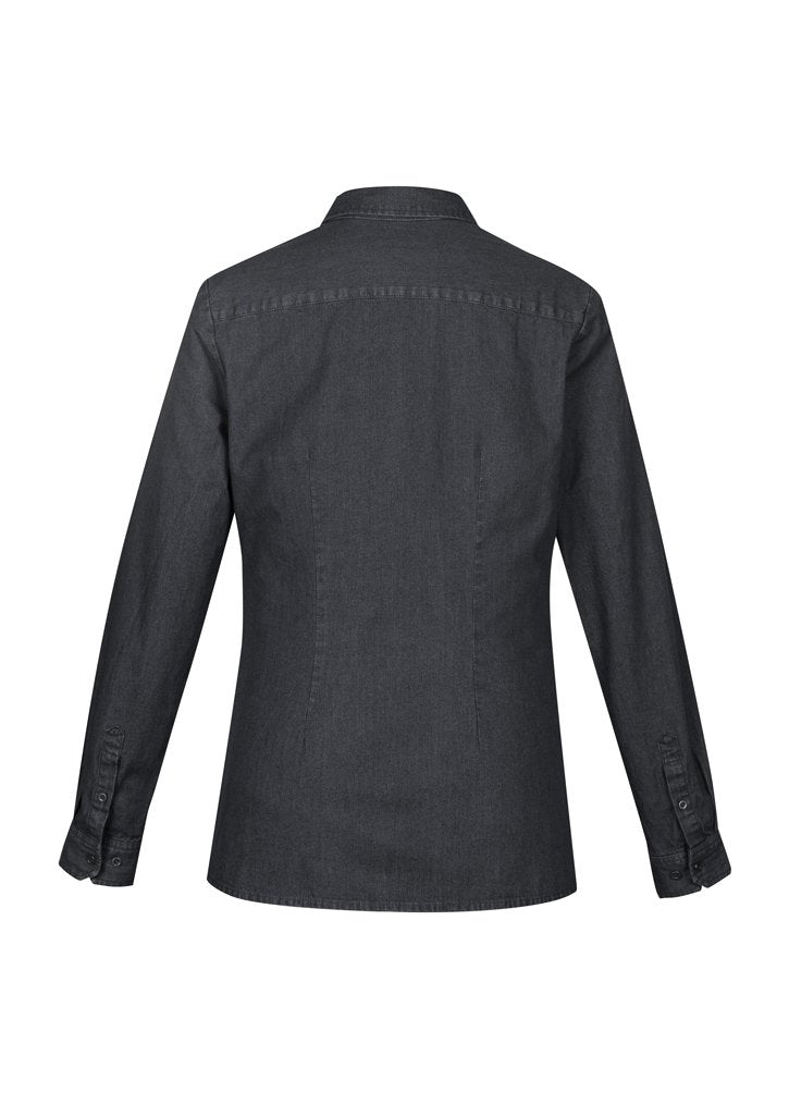 Load image into Gallery viewer, S017LL Biscollection Indie Ladies Long Sleeve Shirt
