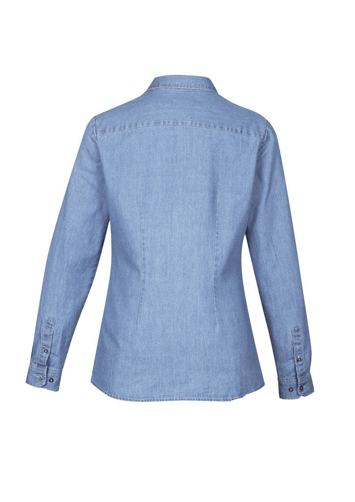 Load image into Gallery viewer, S017LL Biscollection Indie Ladies Long Sleeve Shirt
