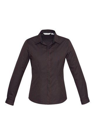Load image into Gallery viewer, S415LL BizCollection Reno Ladies Stripe Long Sleeve Shirt

