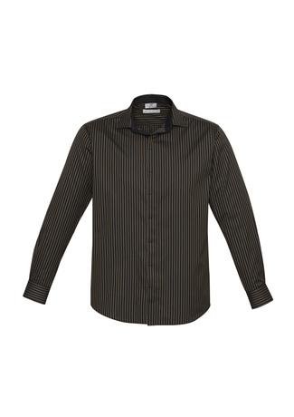 S415ML BizCollection Reno Men's Stripe Long Sleeve Shirt