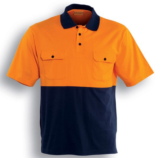 SP1010 Hi-Vis Cotton Jersey Polo Short Sleeve