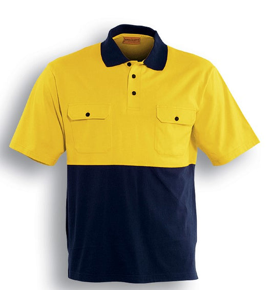 SP1010 Hi-Vis Cotton Jersey Polo Short Sleeve