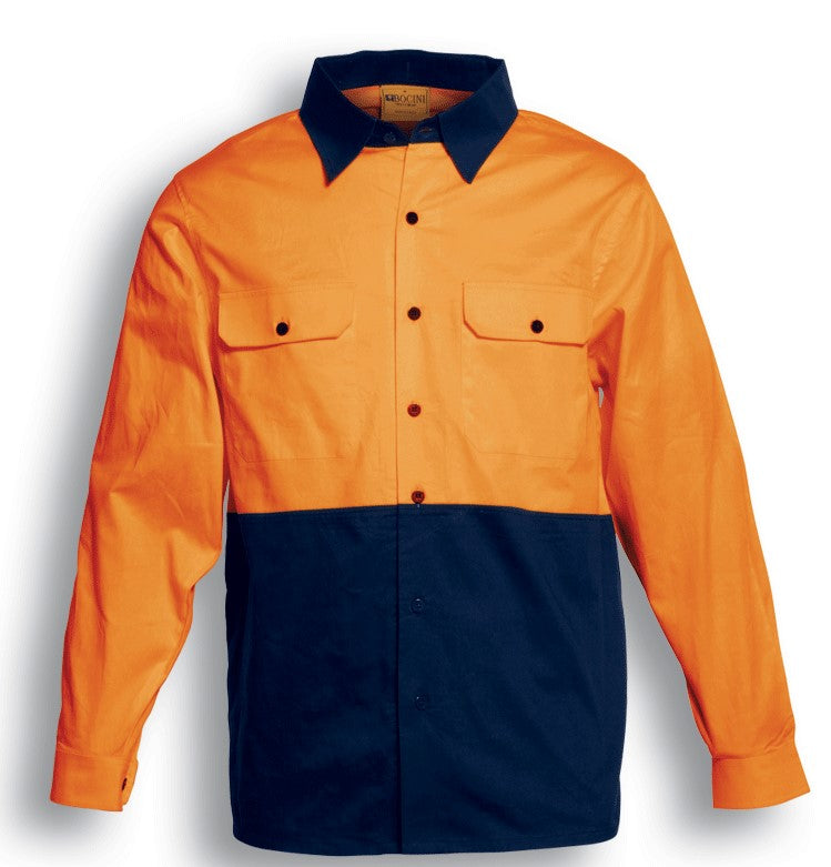 Load image into Gallery viewer, SS1013 Hi-Vis Cotton Twill Shirt Long Sleeve
