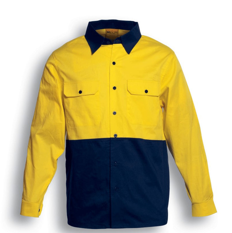 Load image into Gallery viewer, SS1013 Hi-Vis Cotton Twill Shirt Long Sleeve
