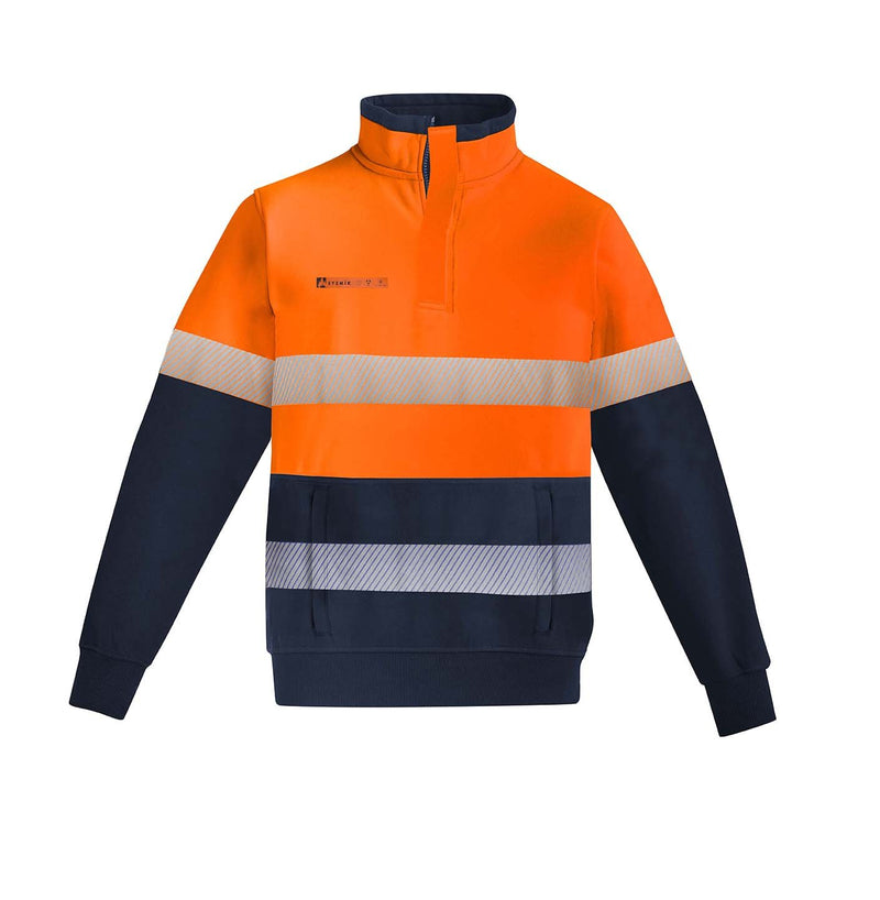 Load image into Gallery viewer, Syzmik ZT150 Hi Vis Fleece Jumper | Orange Flame HRC 2 orange front
