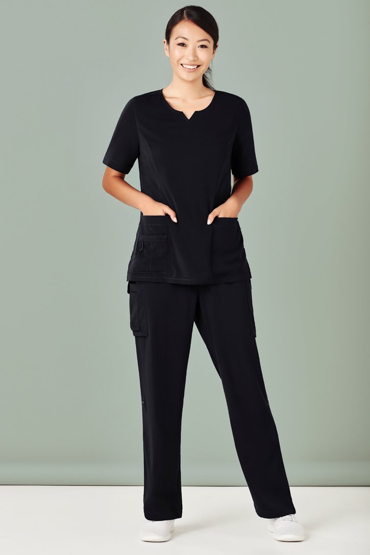 Load image into Gallery viewer, CST942LS BizCollection Women&#39;s Avery Tailored Fit Round Neck Scrub Top
