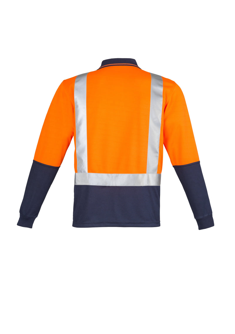 Load image into Gallery viewer, ZH234 Hi Vis Spliced Long Sleeve Polo - Shoulder Taped
