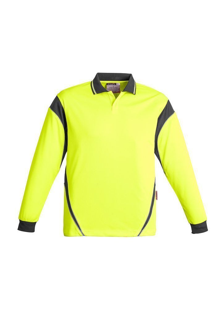 Load image into Gallery viewer, ZH249 Hi Vis Long Sleeve Aztec Polo
