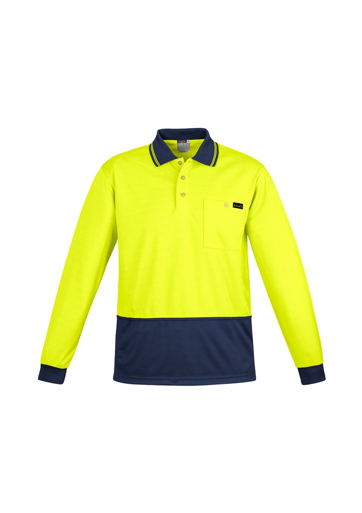 Load image into Gallery viewer, ZH410 Syzmik Mens Comfort Back Fluro Long Sleeve Polo Shirts
