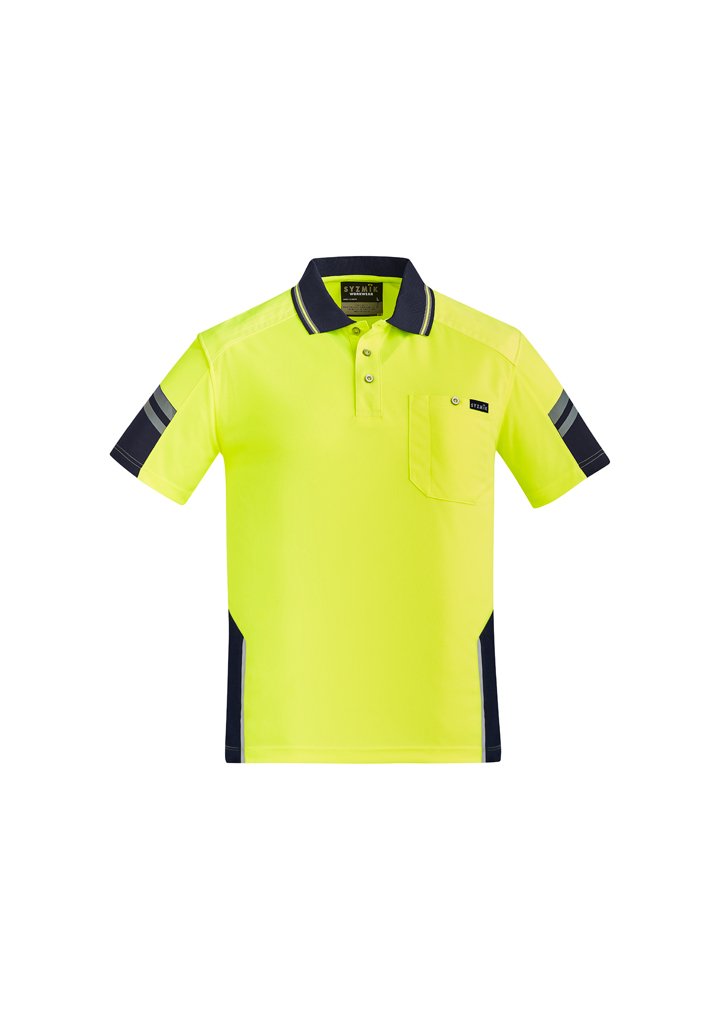 Load image into Gallery viewer, ZH465 Syzmik Mens Reinforced Hi Vis Squad S/S Polo
