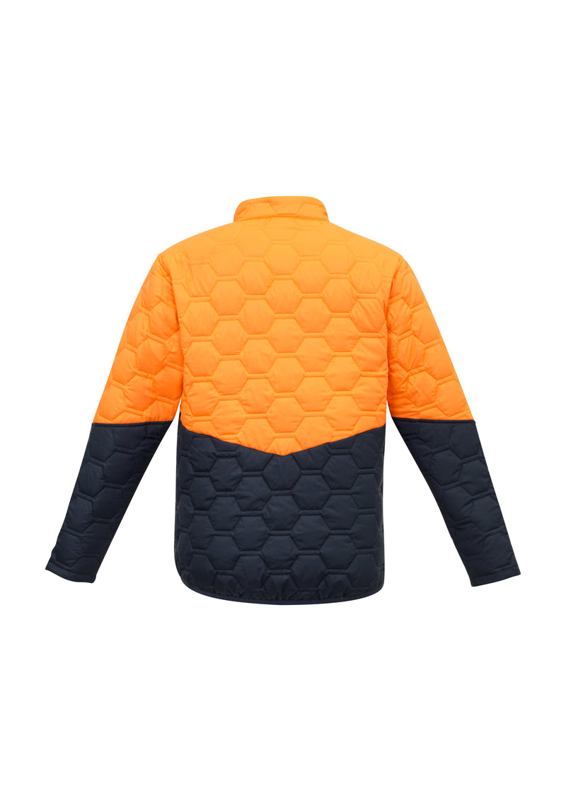 Load image into Gallery viewer, ZJ420 Unisex Hi Vis Hexagonal Puffer Jacket - Clearance
