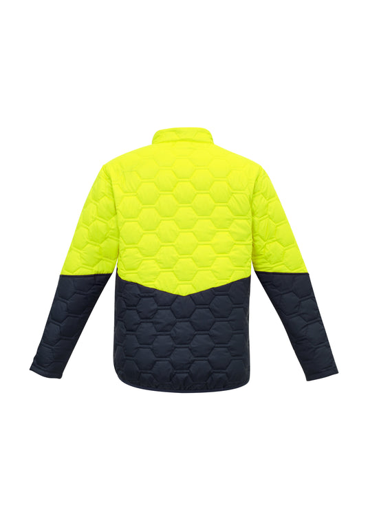 ZJ420 Unisex Hi Vis Hexagonal Puffer Jacket - Clearance