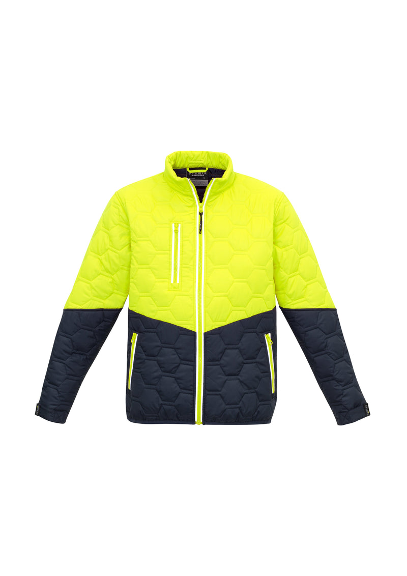 Load image into Gallery viewer, ZJ420 Unisex Hi Vis Hexagonal Puffer Jacket - Clearance
