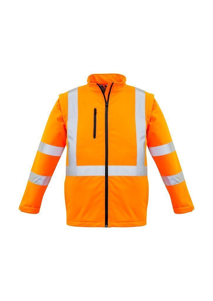 Load image into Gallery viewer, ZJ680 Hi Vis X Back 2 In 1 Soft Shell Rain Jacket
