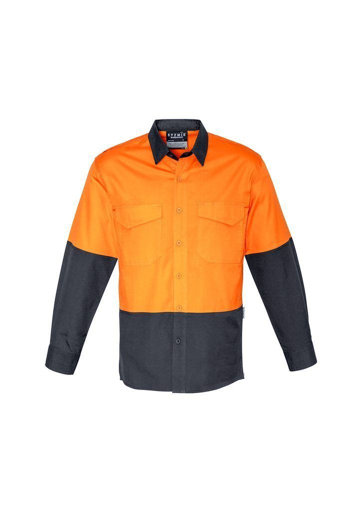 Load image into Gallery viewer, ZW128 Syzmik Rugged Cooling Hi Vis Spliced Long Sleeve Shirt
