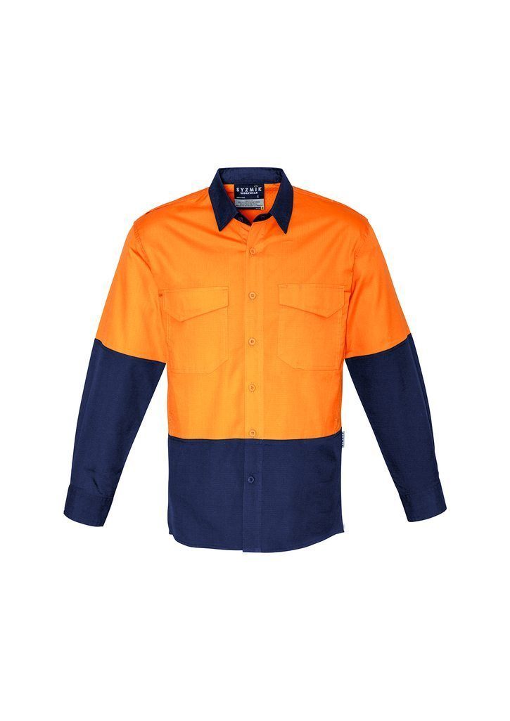 Load image into Gallery viewer, ZW128 Syzmik Rugged Cooling Hi Vis Spliced Long Sleeve Shirt
