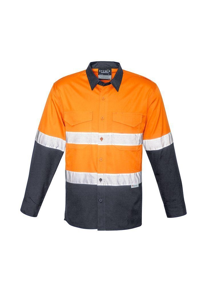Load image into Gallery viewer, ZW129 Syzmik Rugged Cooling Taped Hi Vis Spliced Shirt
