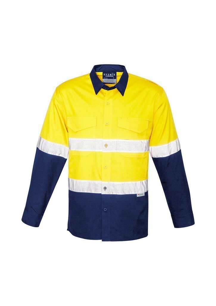 Load image into Gallery viewer, ZW129 Syzmik Rugged Cooling Taped Hi Vis Spliced Shirt
