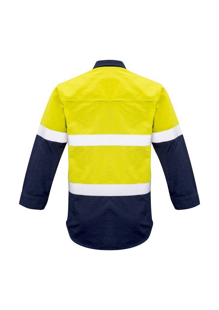 Load image into Gallery viewer, ZW133 Syzmik FR Closed Front Hooped Taped Spliced Shirt Hi Vis
