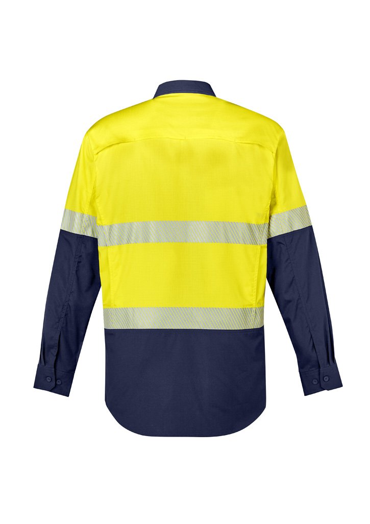 Load image into Gallery viewer, ZW229 Syzmik Mens Rugged Cooling Hi Vis Segmented Tape L/S Shirt
