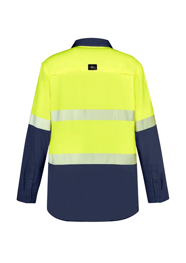 Load image into Gallery viewer, ZW470 Syzmik Mens Hi Vis Outdoor Segmented Tape L/S Shirt
