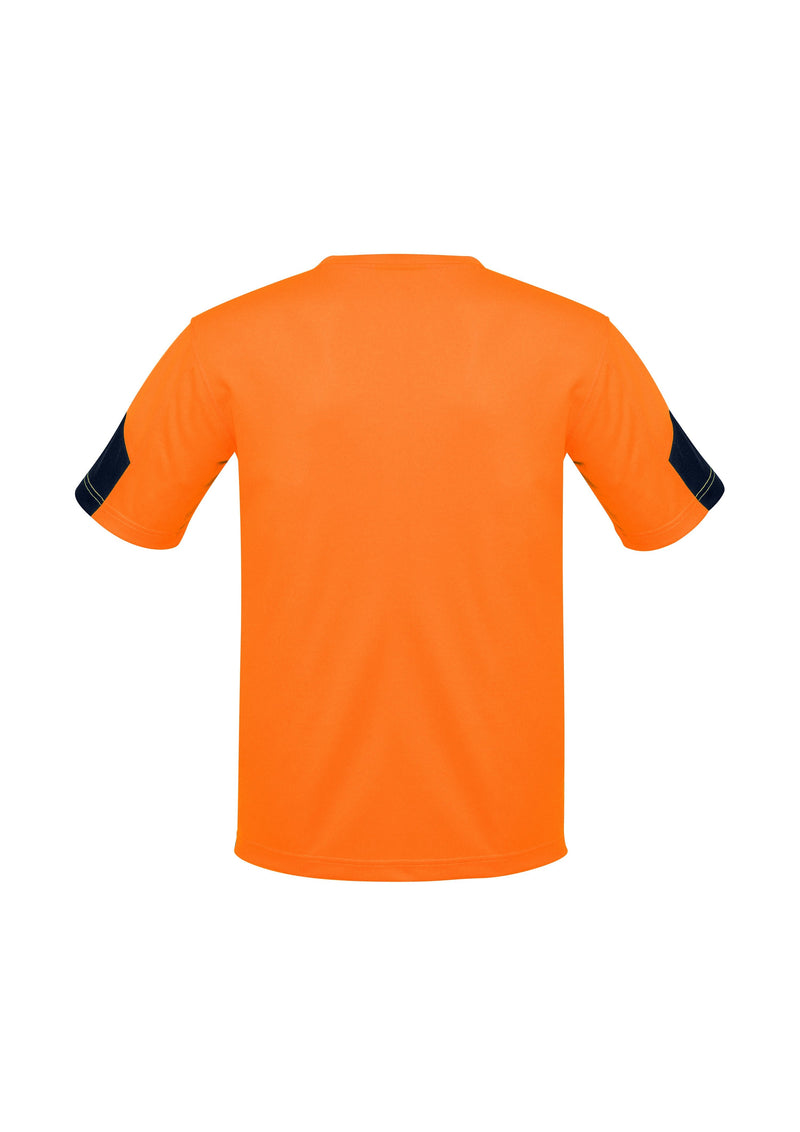 Load image into Gallery viewer, Syzmik ZW505 Hi Vis D Squad &amp; Trade T-Shirt orange back
