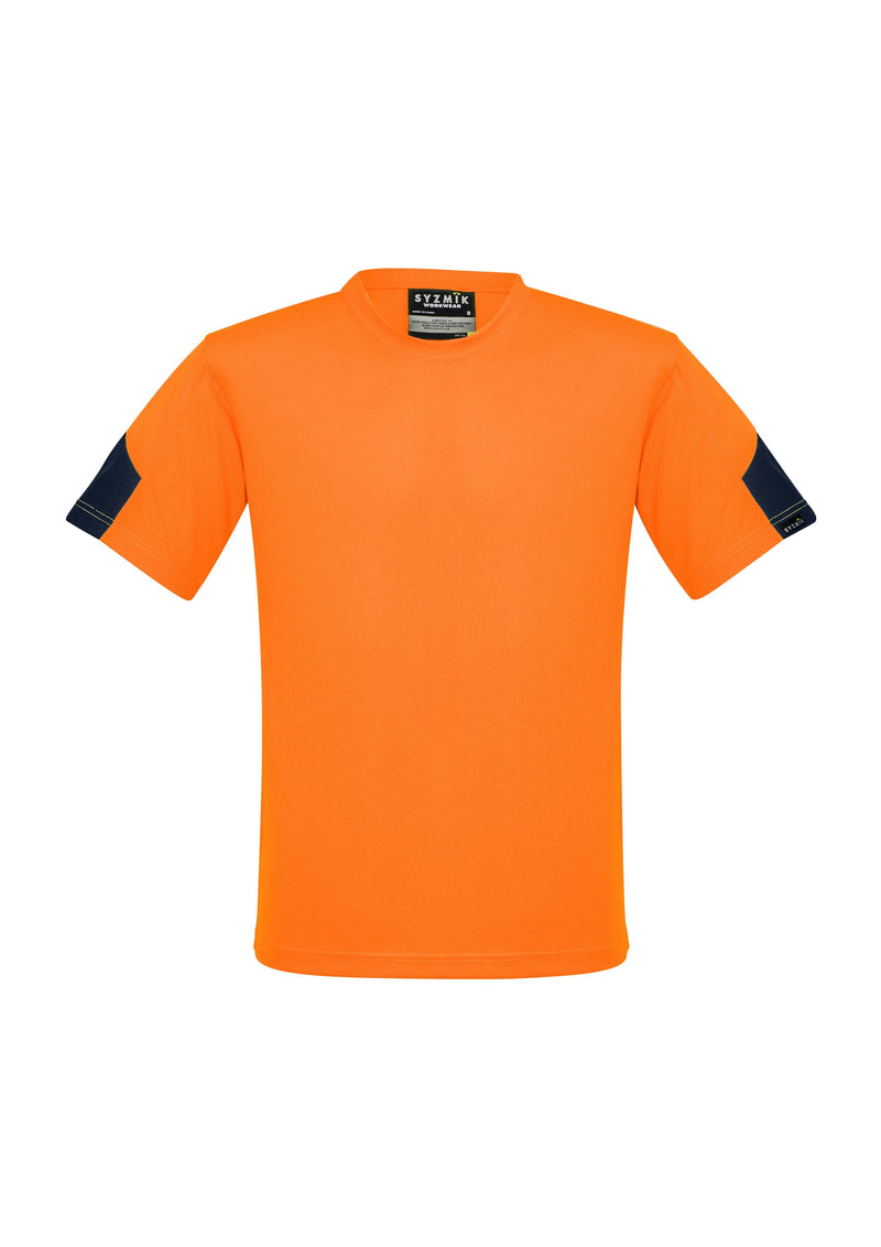 Load image into Gallery viewer, Syzmik ZW505 Hi Vis Squad &amp; Trade T-Shirt orange front
