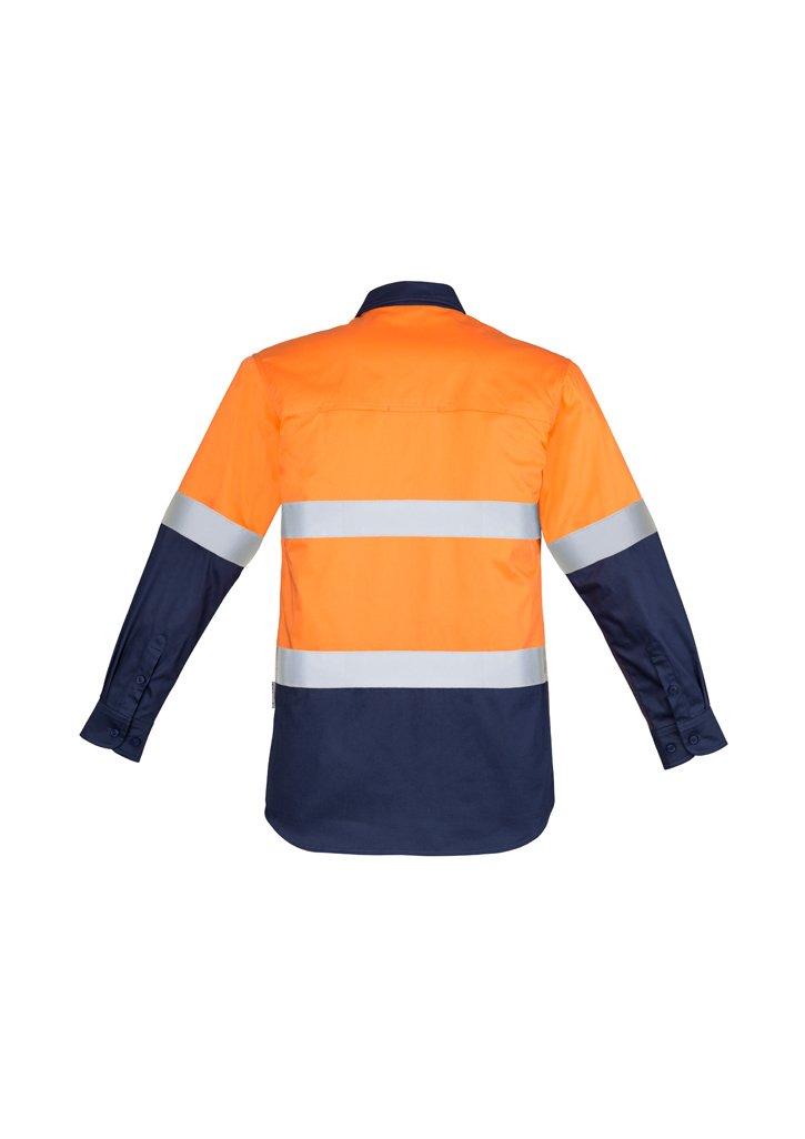 Load image into Gallery viewer, ZW550 Syzmik Mens Hi-Vis Closed Front Long sleeve - Hoop Taped
