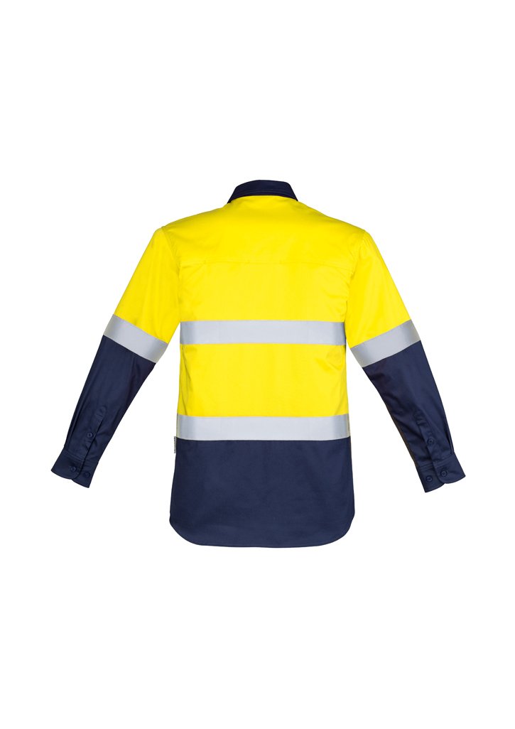 Load image into Gallery viewer, ZW550 Syzmik Mens Hi-Vis Closed Front Long sleeve - Hoop Taped
