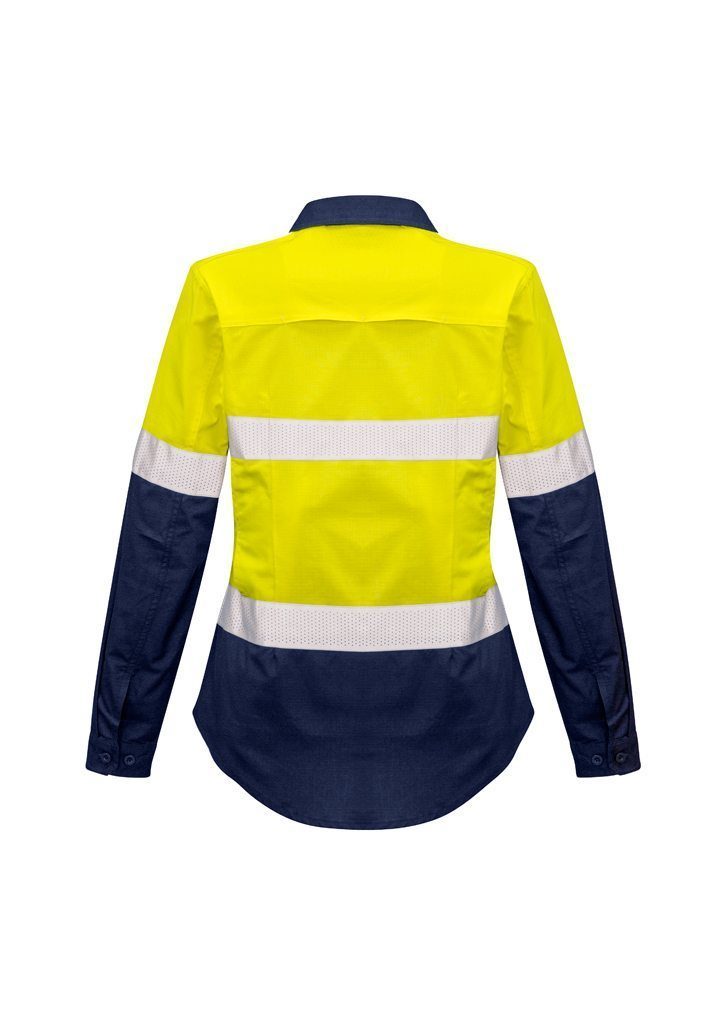 Load image into Gallery viewer, ZW720 Womens Rugged Cooling Taped Hi Vis Spliced L/S Shirt
