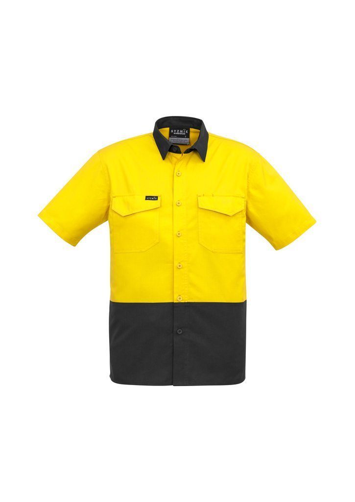 Load image into Gallery viewer, ZW815 Rugged Cooling Hi Vis Spliced Short Sleeve Shirt
