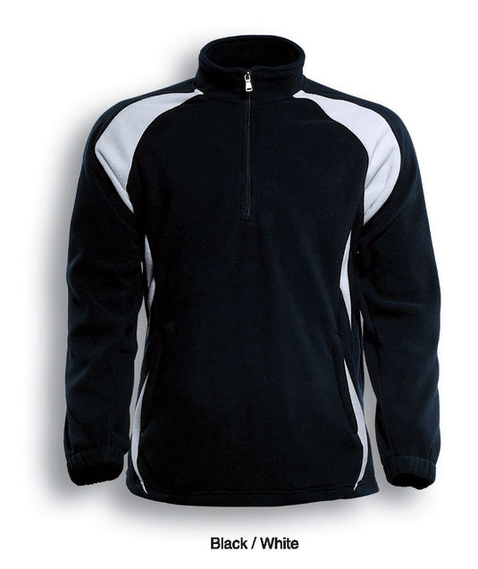 CJ1050 Unisex Adults 1/2 Zip Sports Pull Over Fleece