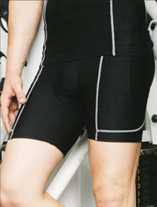 CK931 Performance Wear - Mens Cropped Bike Shorts