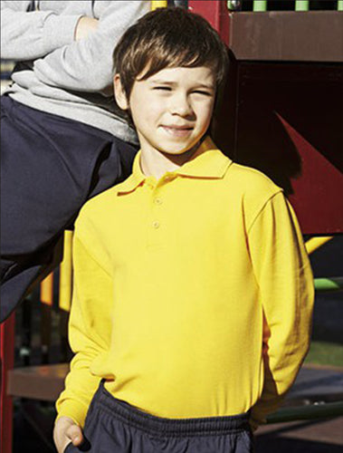 CP1316 Kids Long Sleeve Basic Polo