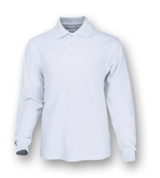 Load image into Gallery viewer, CP1605 Kids Plain Colour Poly Face Cotton Backing L/S Polo
