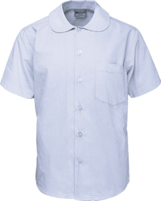 CS1405 Girls Peter Pan Collar Short Sleeve School Shirt