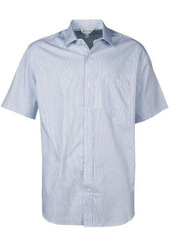 Load image into Gallery viewer, Wholesale 1900S Aussie Pacific Mens Henley Striped Short Sleeve Shirt Printed or Blank
