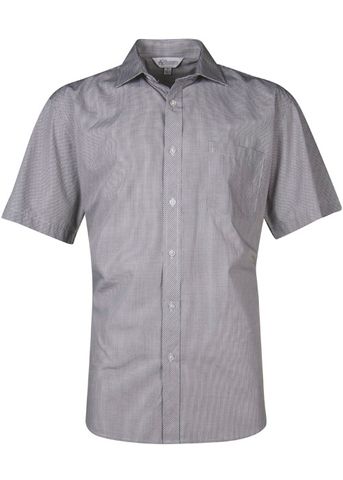 Load image into Gallery viewer, Wholesale 1901S Aussie Pacific Mens Toorak Check Short Sleeve Shirt Printed or Blank
